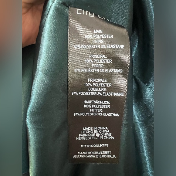 City Chic Jade Blossom Bloom Cocktail Dress Teal Green Blue Pink Floral Black 16 - Picture 8 of 14